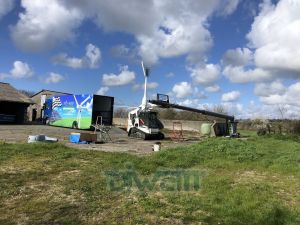 Intervention sur une éolienne windspot 