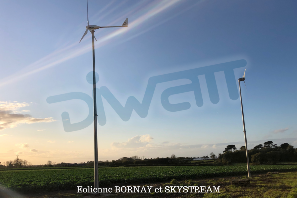 Nouvelle installation de l'éolienne BORNAY